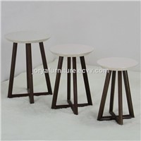 Wooden Nest Table Side Table Modern Coffee Table Solid Wood Flower Stands High Gloss Corner Table