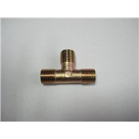 Brass T Shape Fuel Pipe Equal Male Tee Adapter Connector