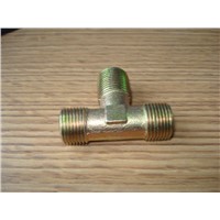 Brass tee connector nylon &amp;amp; PU hose connector