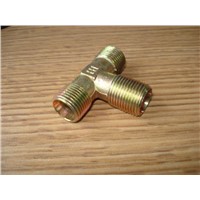 Brass Tee hose fittings/Brass Tee reducer/ Brass threaded hose fitting/ Brass connector