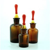 60ml125ml250ml500ml amber clear glass reagent bottle apothecary bottle