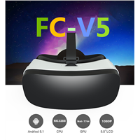 Newest 2016 define virtual reality Allwinner H8 Head Mount VR glasses
