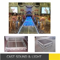 Portable glass aluminum stage platform/organic stage/folding stage