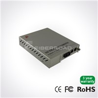 2-Port 1000M Rj45 to one Fiber Managed Media Converter Card Remote Standalone