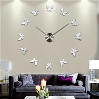 3d diy wall clock for home decoration