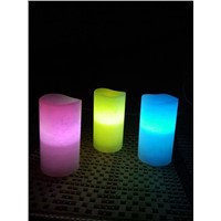 timing color changing led candle, home decor , holiday use, ivory