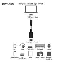 JoyNano USB 3.1 type C Male to USB 2.0 Type A Female Date Cable