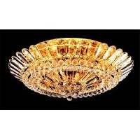 Crystal Ceiling Lamp in Gold Plated Finish/Size:W99cm*H30cm