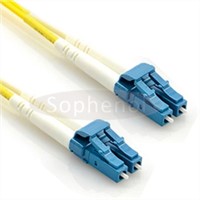 LC to LC 9/125 OS2 fiber optic patch cable singlemode duplex PVC 1m