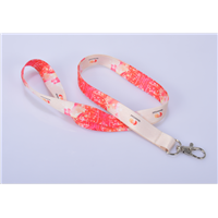 Polyester custom round narrow neck lanyard with different accessories