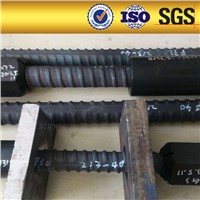 left hand high strength screw thread steel bars with domed plate and nut