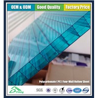 PC four wall polycarbonate roof sheet / clear plastic pc sheet for awning floor covering