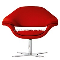 Mordern Lip Shaped Swivel Chair Fabric Leisure Revolving Chair Leather Rotary Chair Office Chair
