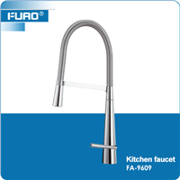 Brass Chrome Pull Out Kitchen Faucet