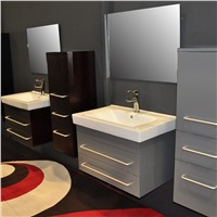 Modern bathroom cabinets slim black wall hung modern cheap single bathroom vanity