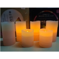 tritone, 3 layers, timer function led candle