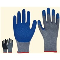 Latex Crinkle Gloves - Polyester Cotton T/C-2Yarns