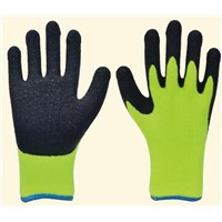 Latex Crinkle Gloves - Polyester Cotton T/C Brushed liner
