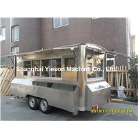 YS-FV450A Stainless Steel Mobile Food Truck with Showcase