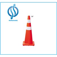 90cm High PVC Traffic Cone with High Quality Reflective Collar