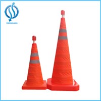 Collapsible Traffic Cone with LED Light
