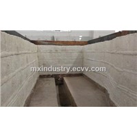 1050c ceramic wool mat furnace refractory block lining