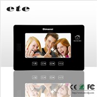 Wired touch button support sd card recording function 7 inch video intercom system