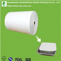 PE coated paperboard for alu foil container lid