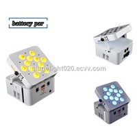 12x15W RGBAW 5 in 1 Wireless Battery Powered Recharged Par Light