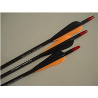 black plastic feather carbon fiber arrows