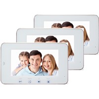 7 inch new touch screen design indoor video intercom system