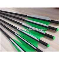 green plastic feather carbon fiber arrows
