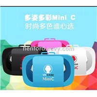 Latest VR case Mini C, 3D VR headset, colorful, small and exquisite, OEM, Logo printing