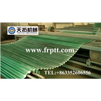 FRP transversal corrugated tile making machine