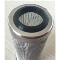 Stainless Steel Wire Mesh Cylinder Filter Fits Aquarium Fish Tank