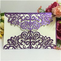 2016 new style luxurious white laser cut design 2016 wedding invitation cards greeting cards