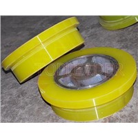 Heavy duty 300mm industrial plastic caster wheel rubber wheel