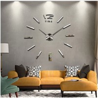 Fashion Decorative Digital Wall Clock Home Decor Mirror Wall Sticker Clock