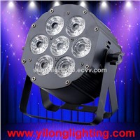 RGBAW UV 7pcs Aluminum LED Par Lamp DJ Strobe Light
