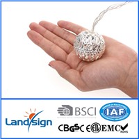 Cixi Landsign gift&amp;craft 10LED solar string lantern light warm white lamp
