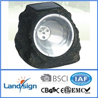Salt stone shape solar lamp outdoor