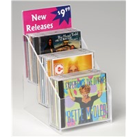 3 Tiered CD Holder with Sign Holder