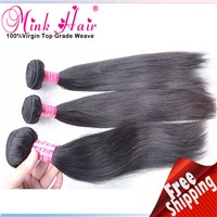 Wholesale 10A Grade hair mink hair weave 100% Human Hair silky straight Brazilian hair