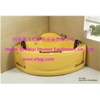 Yellow color new style acrylic massage bathtub SFY-HG-1048