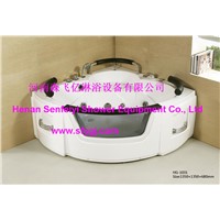 Acrylic glass massage bathtub for double person SFY-HG-1031