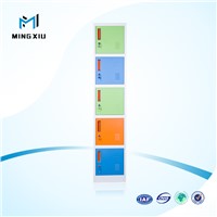 Mingxiu single 5 door cheap metal storage cabinet / vertical storage cabinet locker