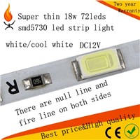 SMD5730 1M/PC 18w 24lm/led led advertising lighting box  super thin rigid strip light