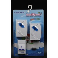 Luckarm Battery Remote Control Wireless Doorbell with Twins Receivers