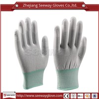 SeeWay 808 13 guage Safety Working PU Top Coated Nylon Gloves