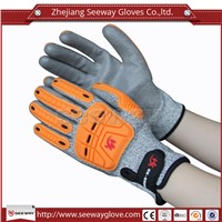 SeeWay B510-D Full-Finger TPR hign impact gloves for oil resistant HHPE cut resistant